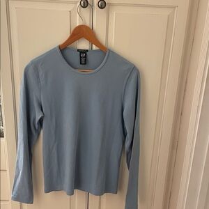 GAP Stretch -Women's Soft Blue Long Sleeve Tee